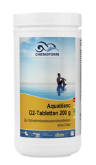 Безхлорний дезінфікуючий  засіб Aquablanc O2 Sauerstofftabletten 1 кг (таблетки 20 г), Chemoform