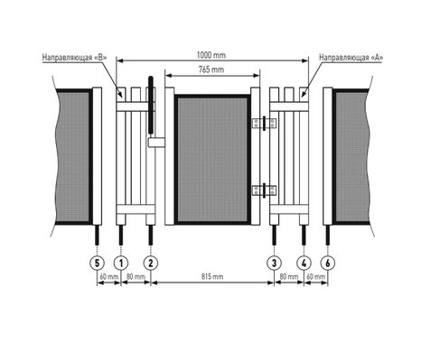 Защитное ограждение для бассейна SHIELD REMOVABLE FENCING - ворота SHIELD GATE (комплект)