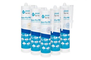 Aqua-Fix Pro герметик, белый, картридж 290мл, Pool Fermit